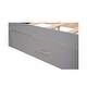 preview thumbnail 32 of 31, Full Size Platform Kids Bed Frame with Storage Shelves, 4-Drawers & Elegant Headboard for Modern Style and Functionality, Blue