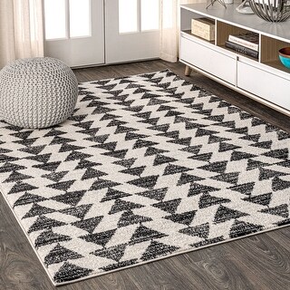 JONATHAN Y Khalil Moroccan Triangle Geometric Area Rug