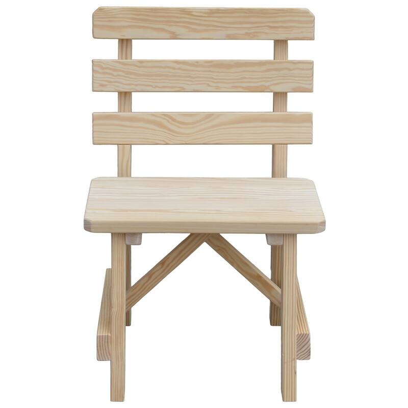 Pine 2' Traditional Backed Bench