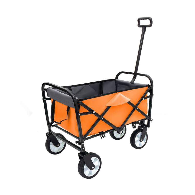 Foldable Wagon with Straps, Beach & Utility Cart, 225lb Capacity