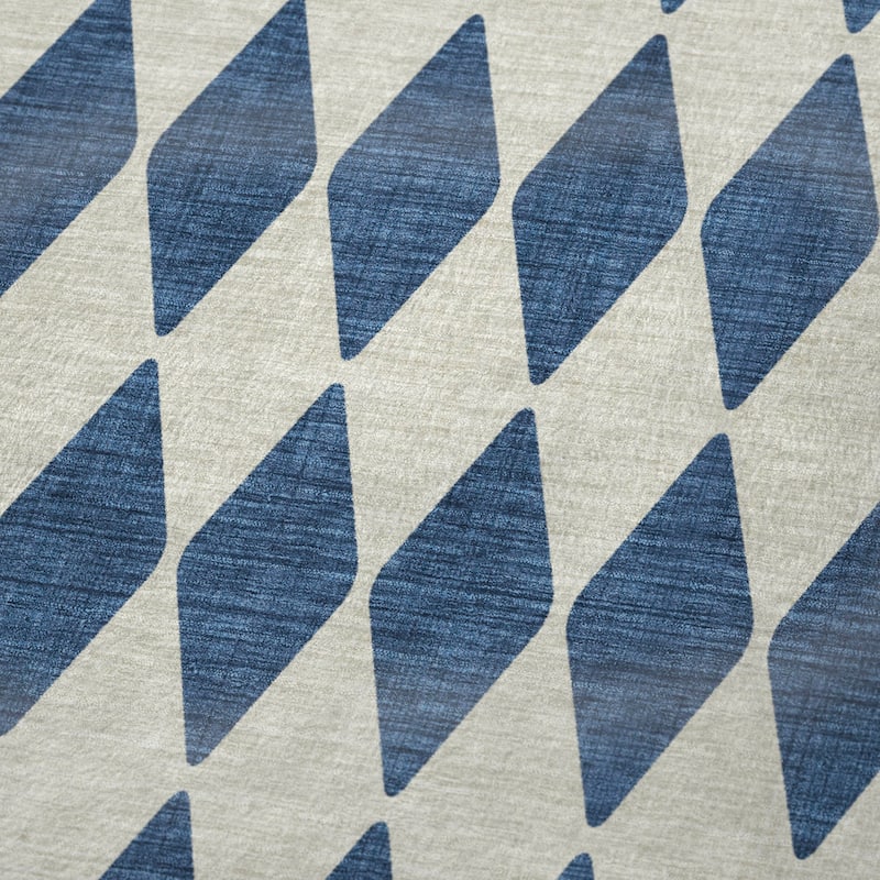 Premium Machine Washable Modern Argyle Sherpa Throw Blanket