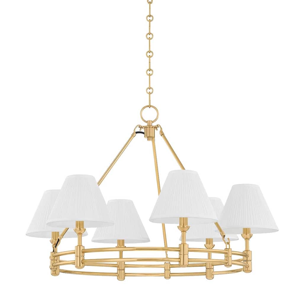 Hudson Valley Lighting MDS1800 Howard 6 Light 33" Wide Chandelier with