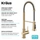 preview thumbnail 118 of 139, Kraus Britt Commercial 3-Function 1-Handle Pulldown Kitchen Faucet