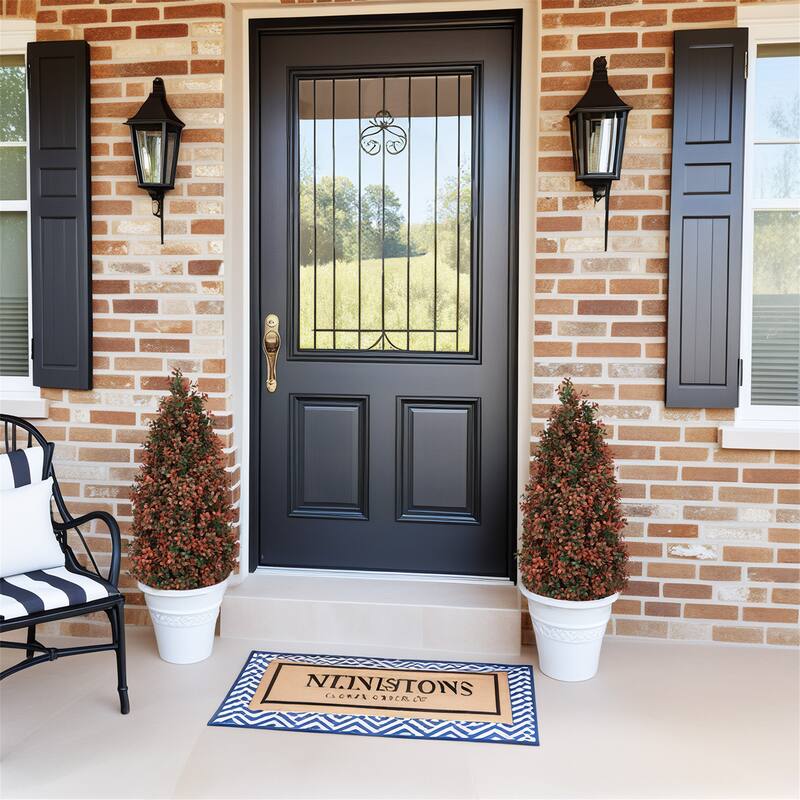 2-Pack 3FT Red Artificial Boxwood Topiary Trees