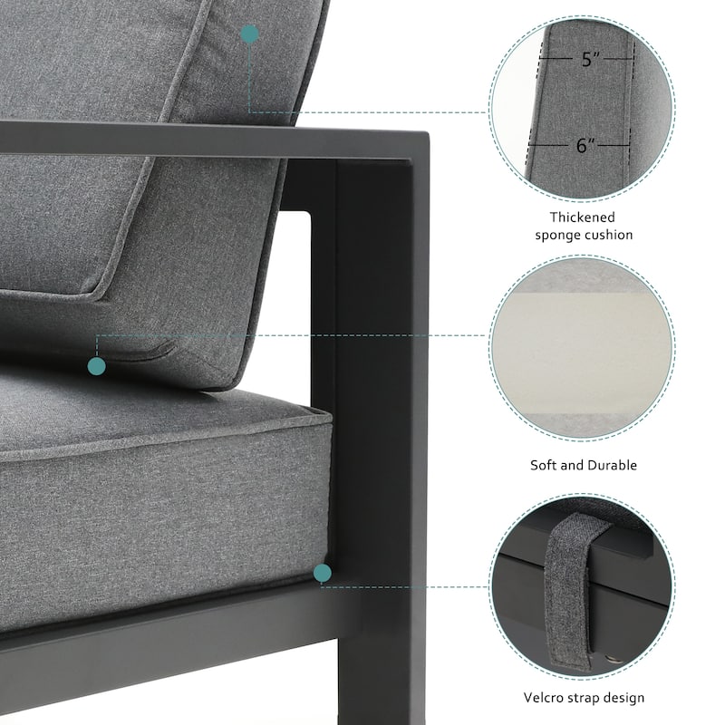 Royalcraft 5-Piece Aluminum Patio Conversation Set