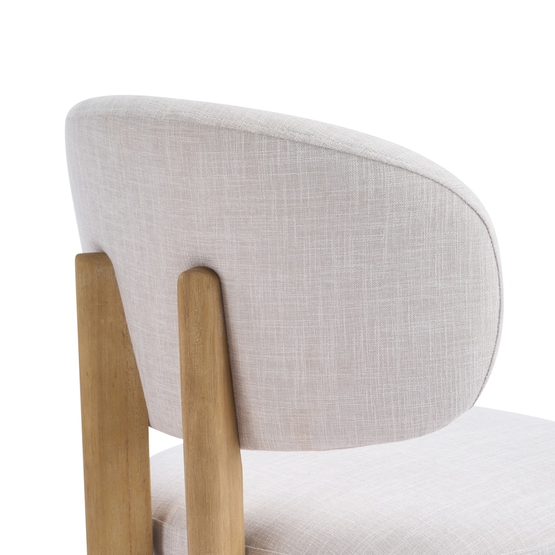 Christopher Knight Home - Aurelio Solid Rubberwood Upholstered Dining Chair