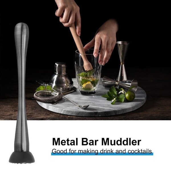9inch Stainless Steel Cocktail Muddler Drink Muddler Bar