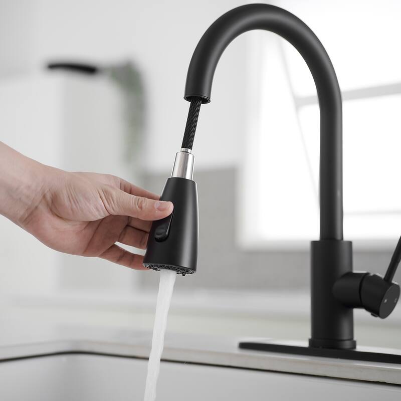 WIZ Pull Down Sprayer Commercial Kitchen Sink Faucets