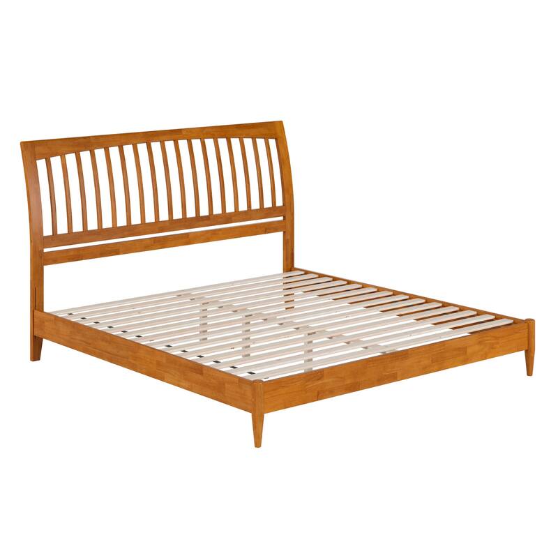 Orleans Solid Wood Low Profile Sleigh Platform Bed