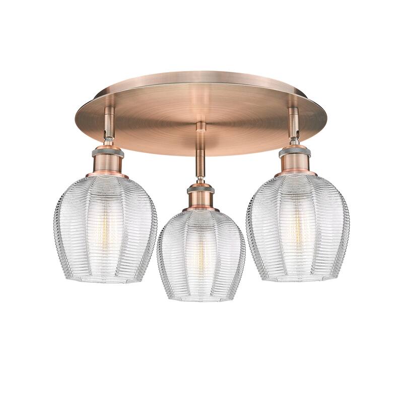 Innovations Lighting Norfolk - 3 Light 18" Flush Mount