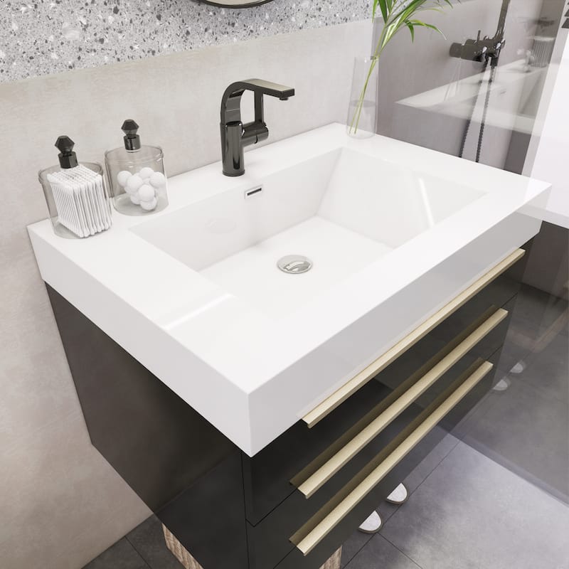 Noble 30" Wall Mounting Vanity with Reinforced Acrylic Sink