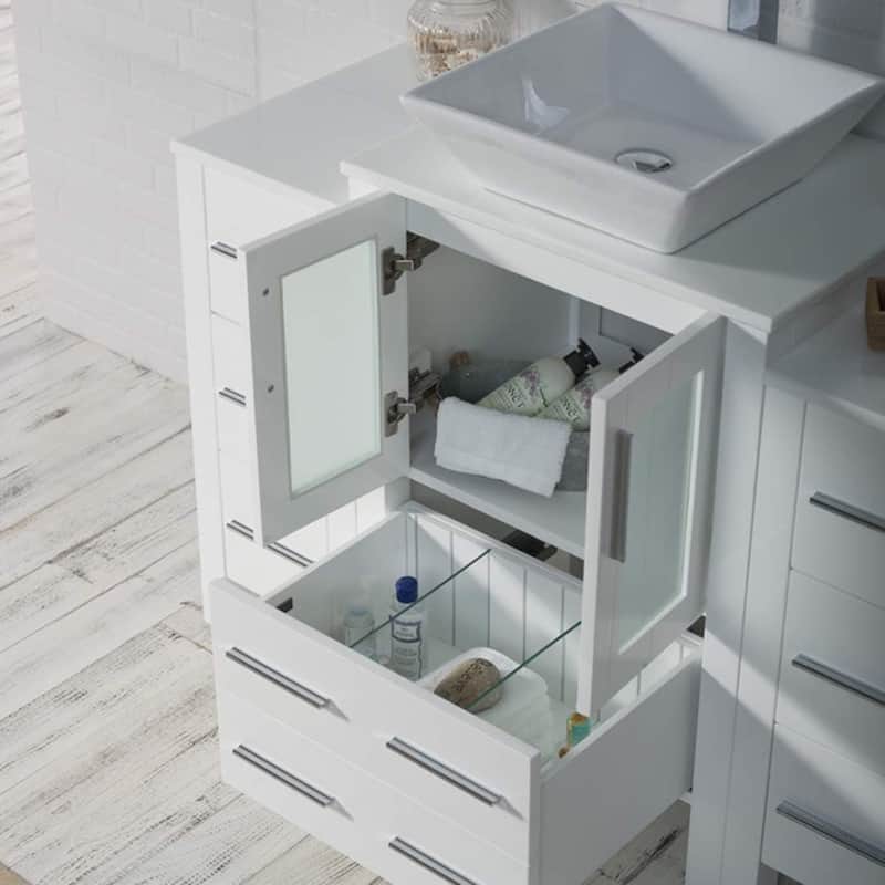 Blossom Sydney 48" Bathroom Vanity with Double Side Cabinets & Mirrors