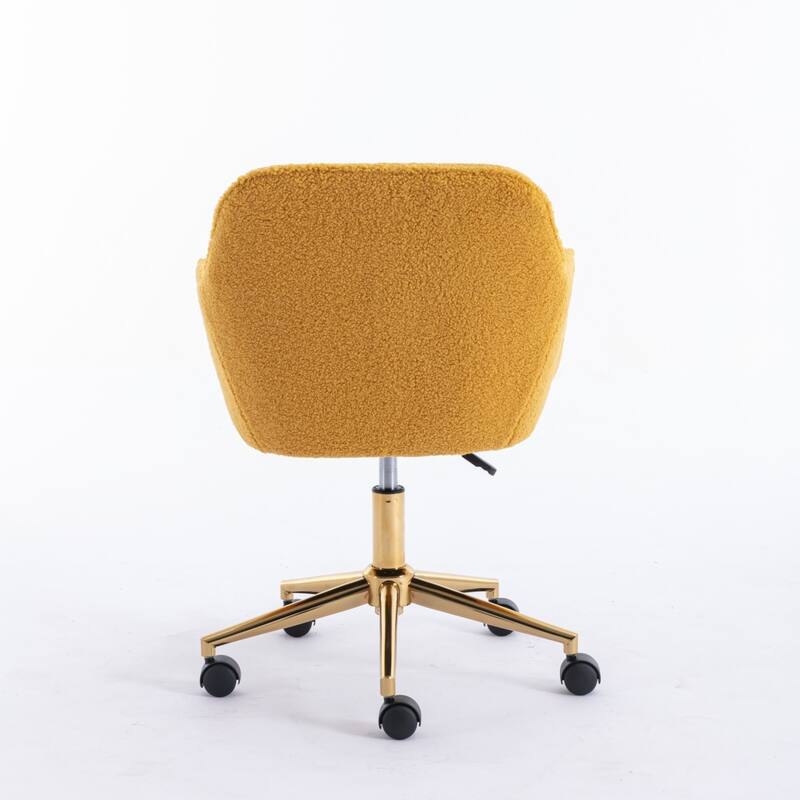 Teddy Fabric Adjustable Height Home Office Swivel Chair with Universal Wheel