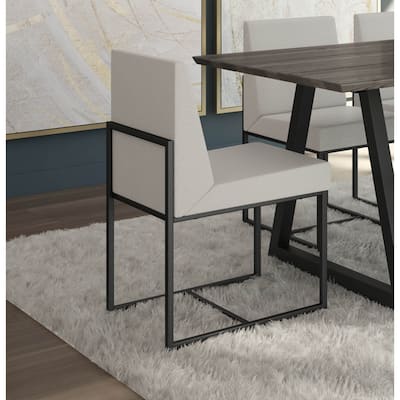 Amisco Derry Upholstered Dining Chair with Metal Legs