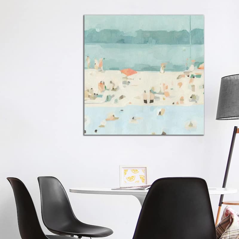 iCanvas "Sea Glass Sandbar II" by Emma Scarvey Canvas Print - 37x37x1.5