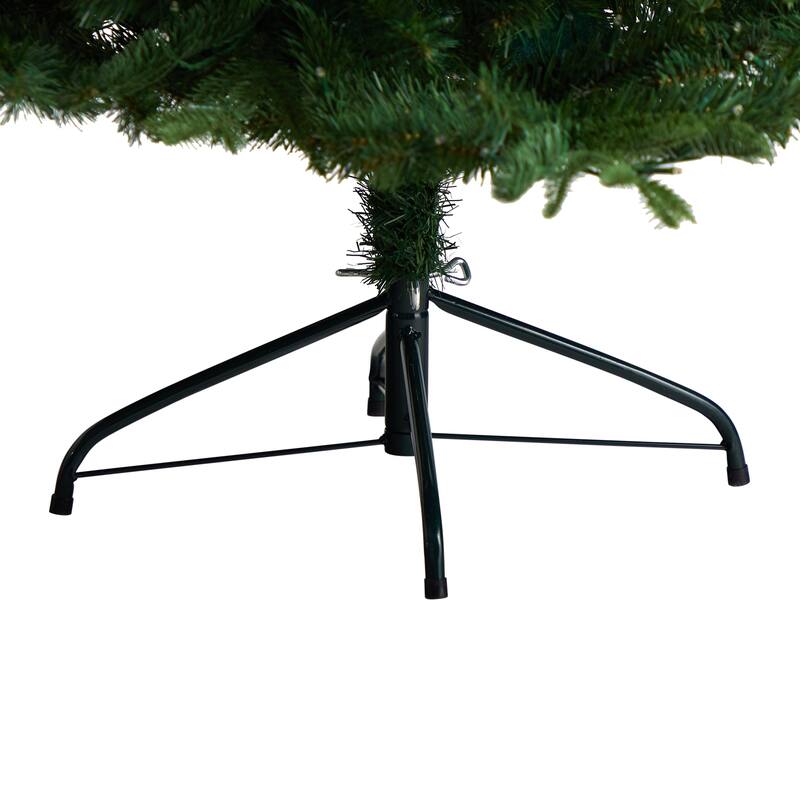 6' Montreal Spruce Artificial Christmas Tree with 450 Warm White LED Lights and 1029 Bendable Branches