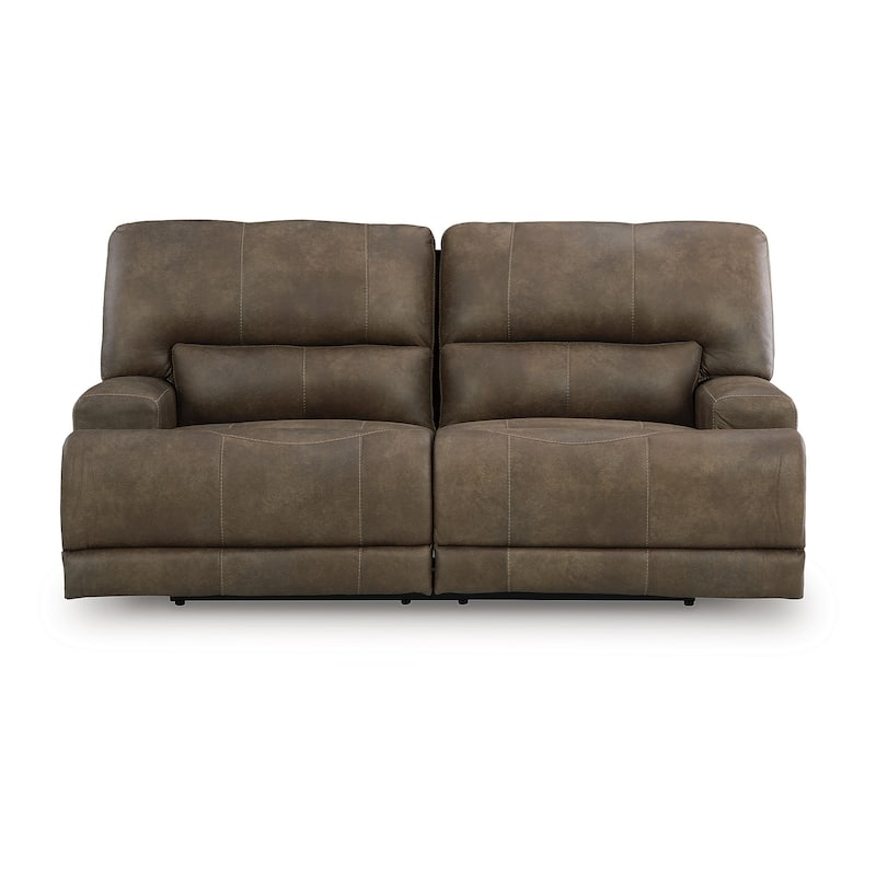 Signature Design by Ashley Bealeaf Brown Power Reclining Sofa - 82" W x 42" D x 42" H