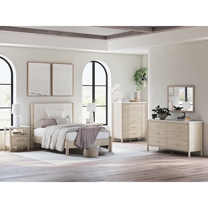 Signature Design by Ashley Cadmori Beige/White Chest of Drawers