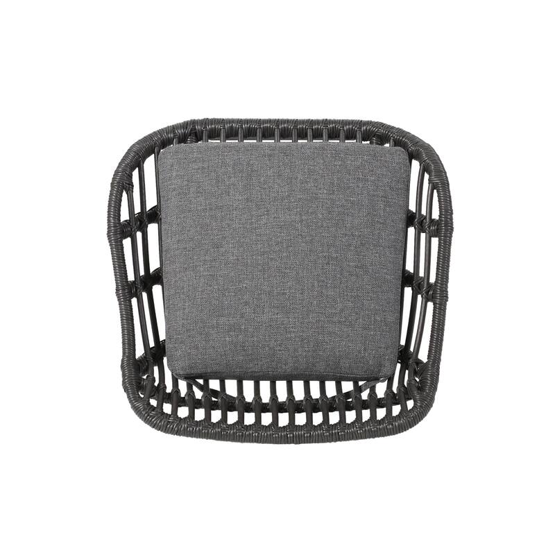 Dale Outdoor Wicker Bar Stools (Set of 4) by Christopher Knight Home