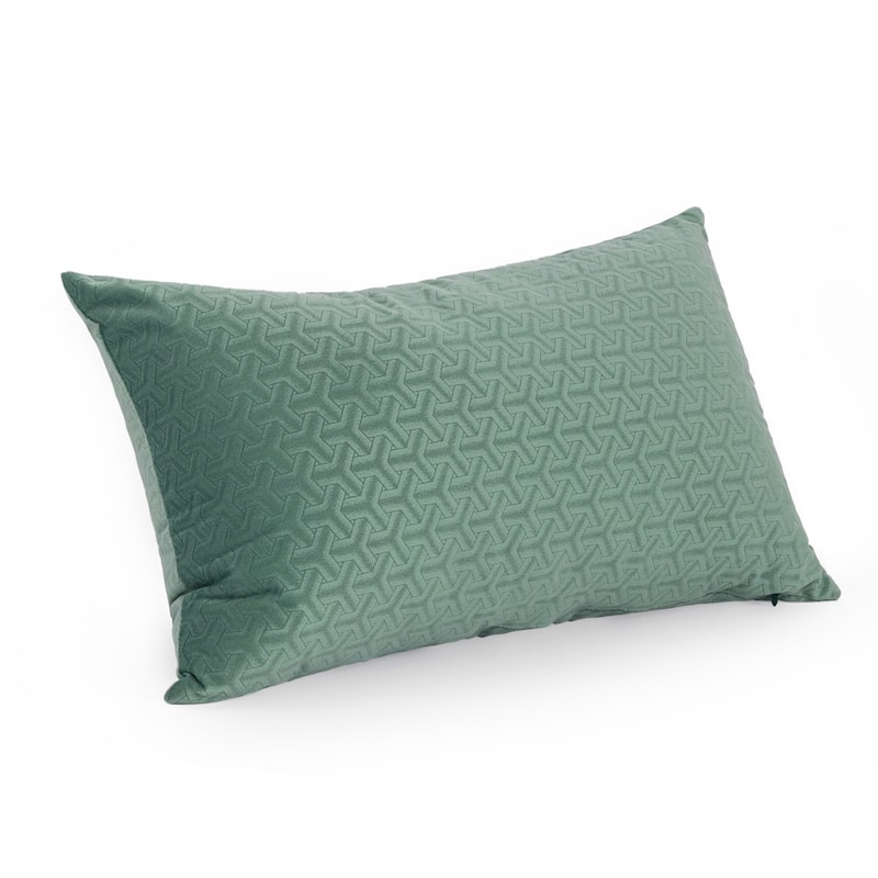 Adeco Set of 2 12"x 20" Rectangular Pillowcase Fabric Throw Pillow Covers