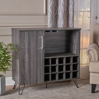 Lochner 15-Bottle Wine and Bar Cabinet by Christopher Knight Home