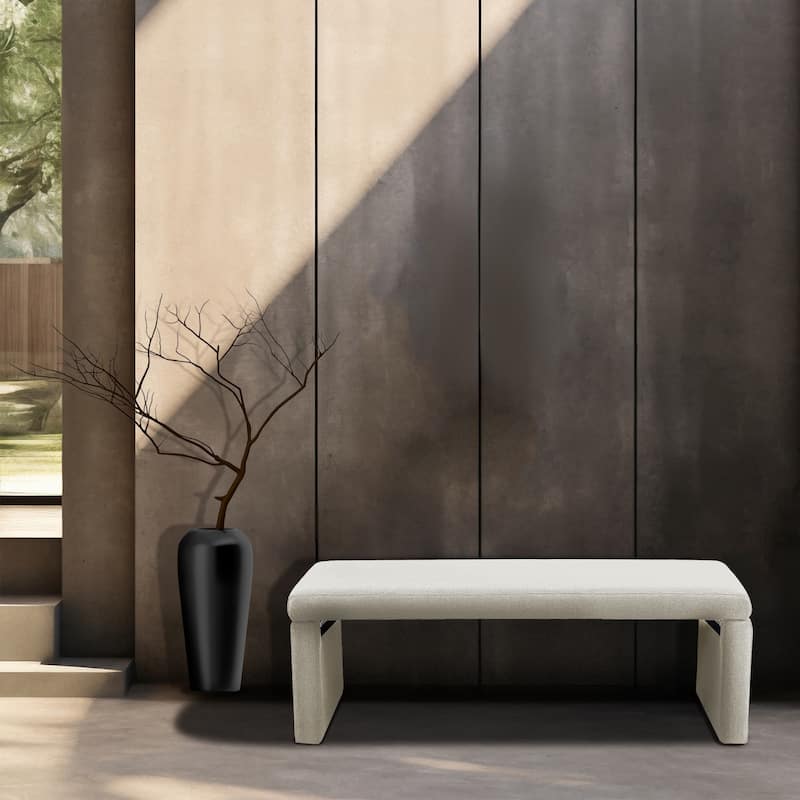 Porthos Home Cyril Fabric Upholstered Accent Bench