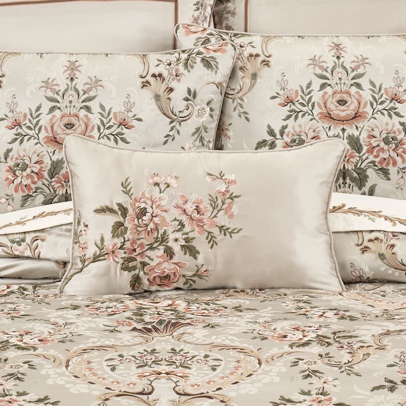 J. Queen New York Pecora Boudoir Decorative Throw Pillow - Accent - Polyester - Ivory