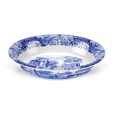Spode Blue Italian Oval Rim Dish
