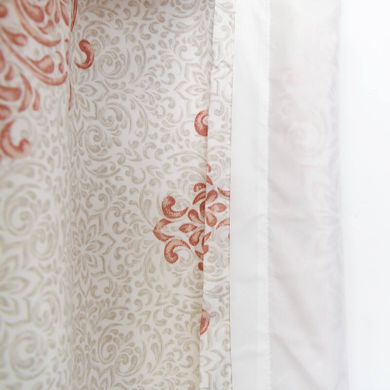 Serenta Chelsea Printed 2 Piece Curtain Set