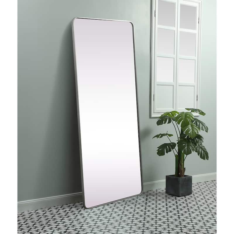 Indigo Home Soft Corner Metal Rectangle Mirror 32x72 Inch