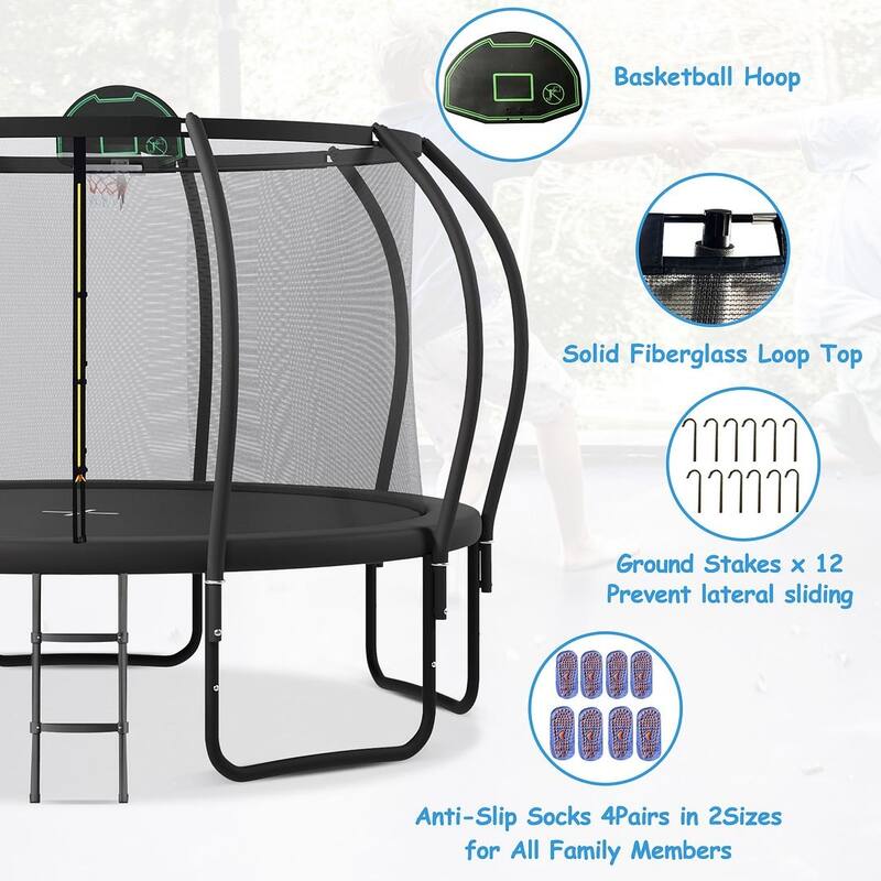 Trampolines Round Trampoline with Enclosure
