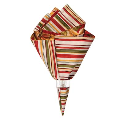 Lily Garden Cotton Reversible Napkin Set of 6 - Set of 6