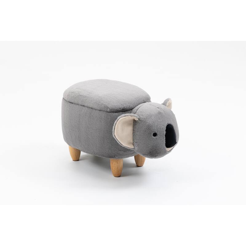 Animal Upholstered Storage Kids Ottoman
