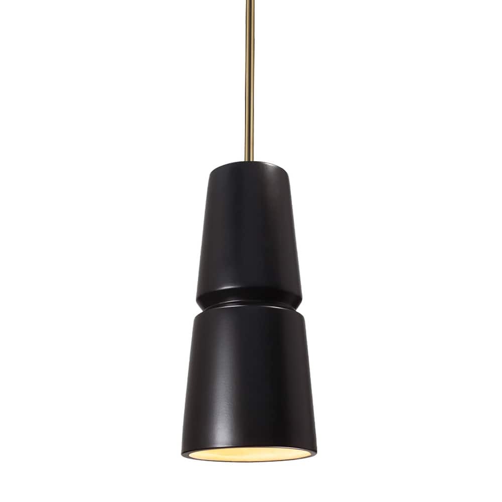 Justice Design Group Small Cone 1-Light Pendant - Rigid Stem