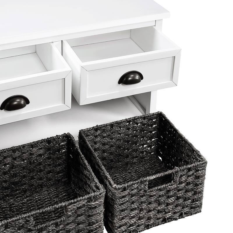 homes collection wood storage bench