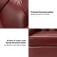 preview thumbnail 43 of 65, Mateo 82.28" Wide Transitional Genuine Leather Sofa with Nailhead Trim and Button-Tufted Back