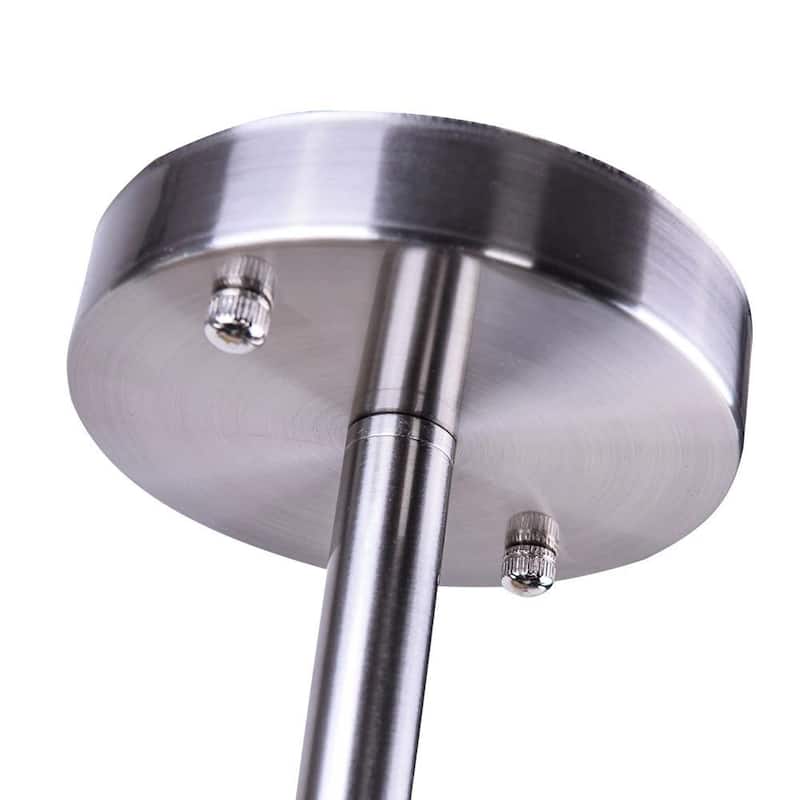 8-Light Modern Industrial Linear Sputnik Semi-Flush Mount Light