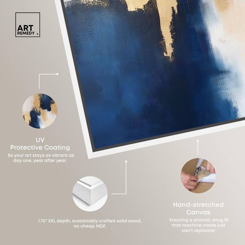 Indigo Aurelian Canvas by Art Remedy