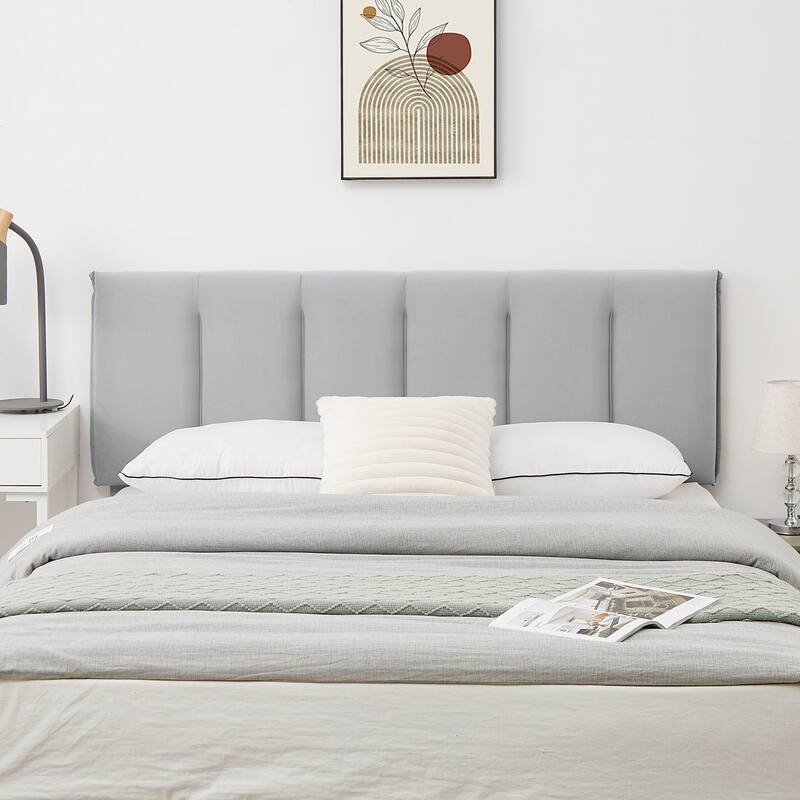 VECELO Tufted Upholstered Platform Bed Frame with Adjustable Height Headboard Twin/Full/Queen Size Beds