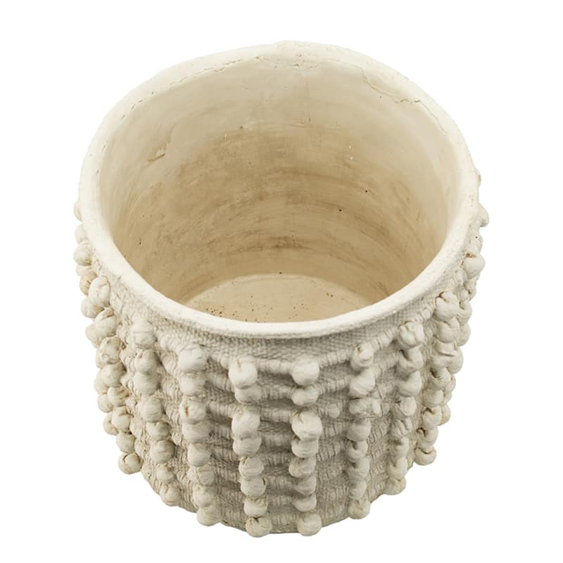 Pom Pom Cement Planters - 13.75" - 2ct
