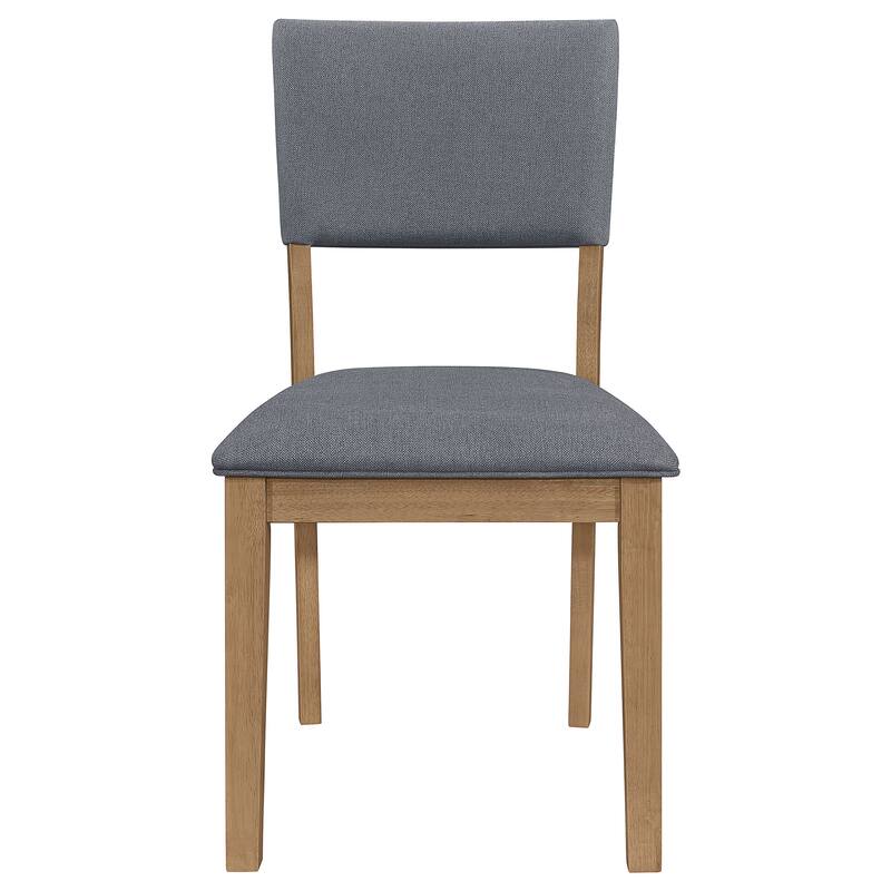 Sharon Blue and Brown Rectangular Trestle Base Dining Table Set