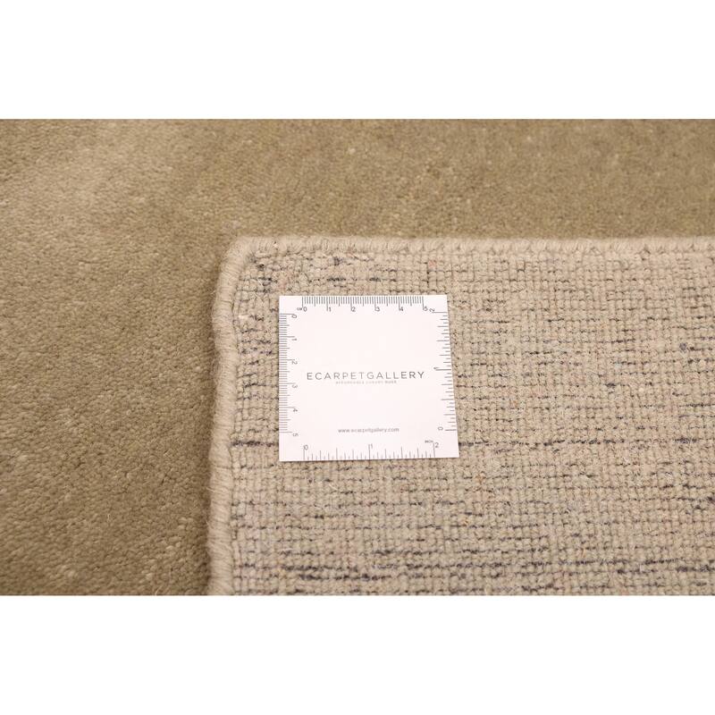 ECARPETGALLERY Hand Loomed Kashkuli Gabbeh Sage Wool Rug - 4'7 x 6'5