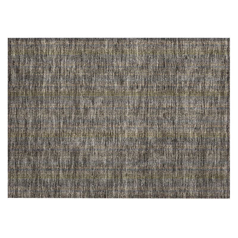 Machine Washable Indoor/ Outdoor Stripe Chantille Rug