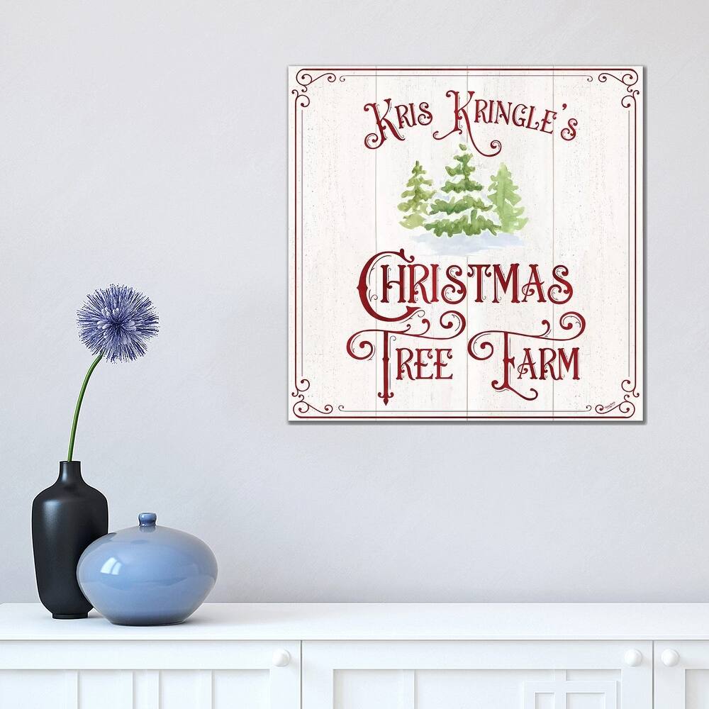 iCanvas "Vintage Christmas Signs VI-Tree Farm" by Tara Reed Canvas Print