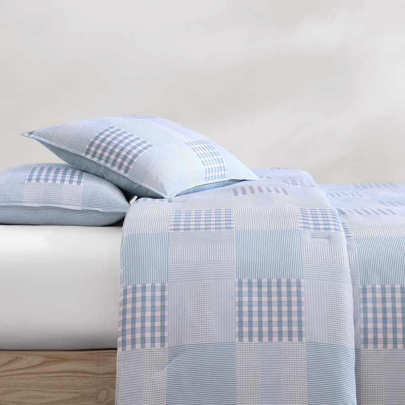 Tommy Hilfiger Hamptons Patchwork Cotton Blue Comforter Set
