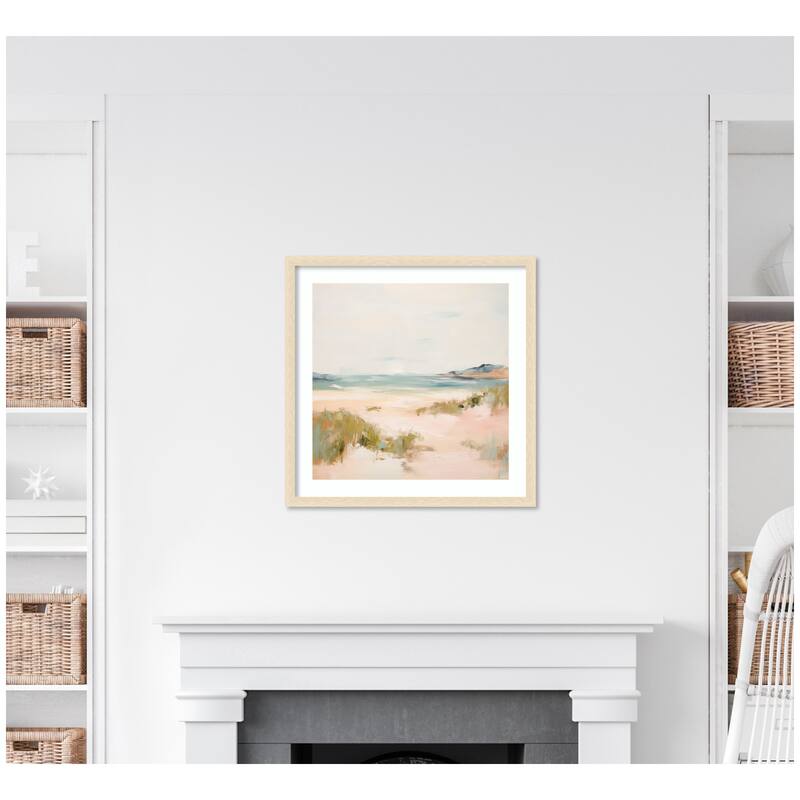 Kate and Laurel Tranquil Landscape V Square by Amy Lighthall Framed Wall Art Print
