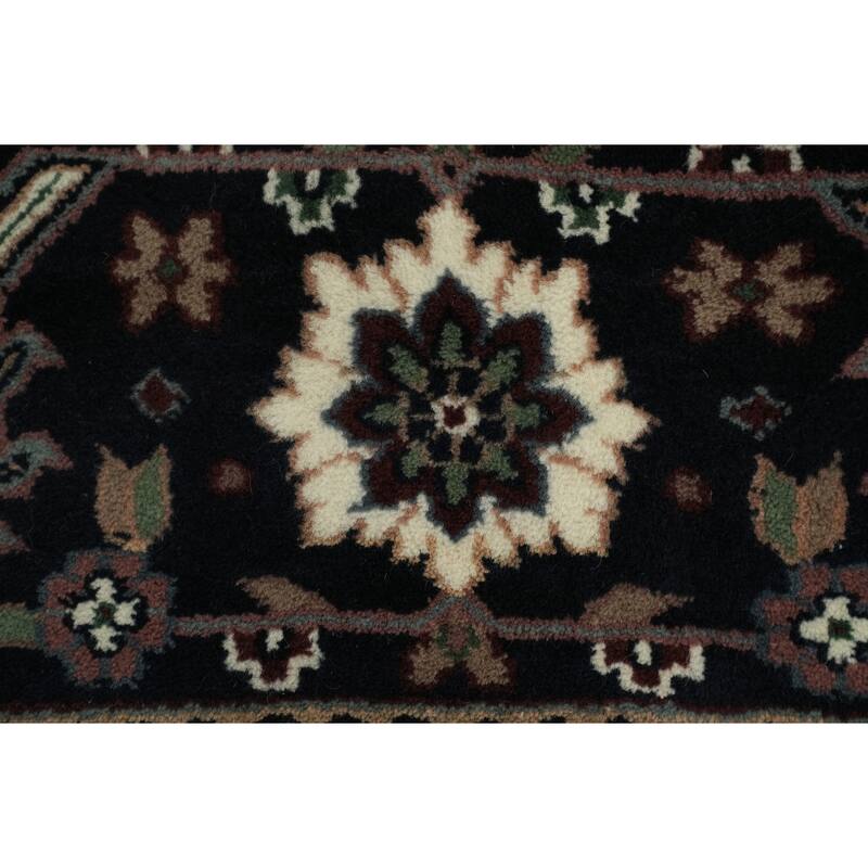 Hand Knotted Oriental 100% Wool Carpet Traditional Beige & Ivories Kashan Area Rug - 10' 1'' X 7' 9''