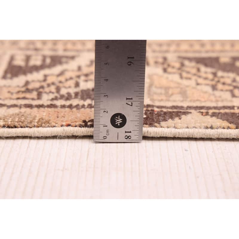 ECARPETGALLERY Hand-knotted Antalya Vintage Light Copper Wool Rug - 5'2 x 8'10