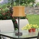 preview thumbnail 2 of 13, Pocologan Tan 25.25-inch Outdoor Table Lamp by Havenside Home - 12.5L x 12.5"W x 25.25"H