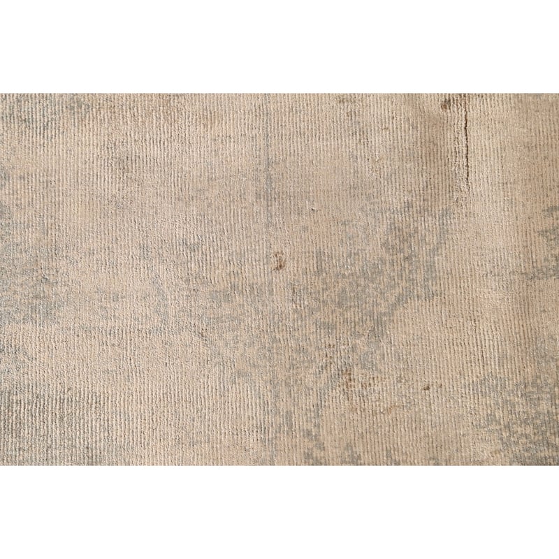 Contemporary / Modern Area Rug Hand-Knotted Abstract Wool Carpet - 5'7"x 7'10"